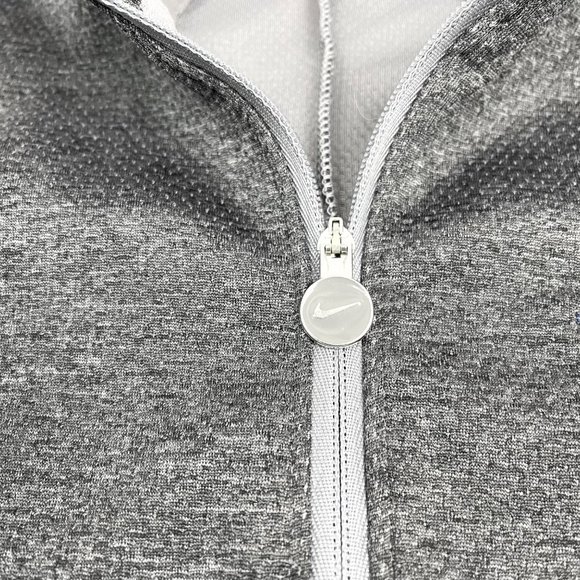 Nike University of Pittsburgh Women's Dri Fit Quarter Zip Jacket Gray Sz Medium - Picture 6 of 10